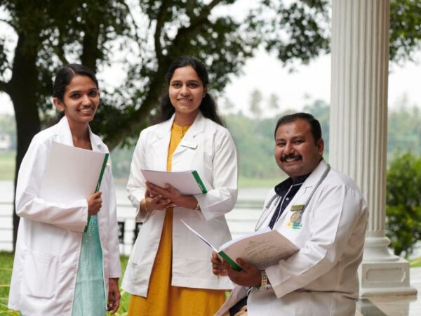 Medical team at The Health Village in Kerala, India
