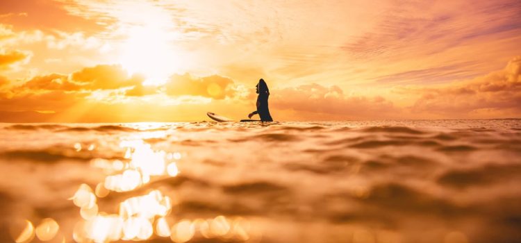 surfer at sunrise